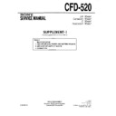 Sony CFD-520 (serv.man2) Service Manual