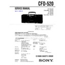 Sony CFD-520 Service Manual