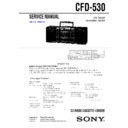 Sony CFD-530 Service Manual