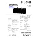 Sony CFD-550L Service Manual