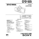 Sony CFD-555 Service Manual