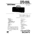 Sony CFD-555L Service Manual