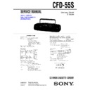 Sony CFD-55MK2S, CFD-55S Service Manual