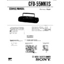 Sony CFD-55MK2S Service Manual