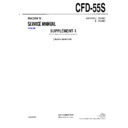 Sony CFD-55S Service Manual