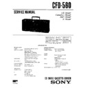 Sony CFD-560 Service Manual