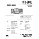 Sony CFD-560L Service Manual
