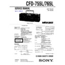 Sony CFD-570L, CFD-755L, CFD-765L Service Manual