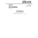 Sony CFD-616 Service Manual