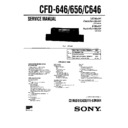 Sony CFD-646, CFD-656, CFD-C646 (serv.man2) Service Manual