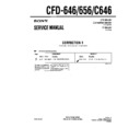 Sony CFD-646, CFD-656, CFD-C646 (serv.man4) Service Manual