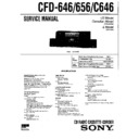 Sony CFD-646, CFD-656, CFD-C646 Service Manual
