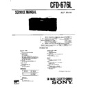 Sony CFD-676L Service Manual
