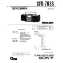Sony CFD-703S Service Manual