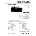 Sony CFD-755, CFD-765 Service Manual