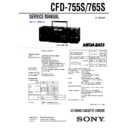 Sony CFD-755S, CFD-765S Service Manual