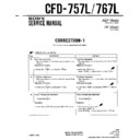 Sony CFD-757L, CFD-767L (serv.man3) Service Manual