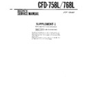Sony CFD-758L, CFD-768L (serv.man2) Service Manual
