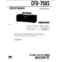 Sony CFD-758S Service Manual