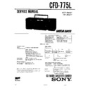 Sony CFD-775L Service Manual