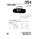 Sony CFD-8 Service Manual