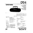 Sony CFD-9 Service Manual