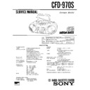 Sony CFD-970S Service Manual