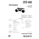 Sony CFD-980 Service Manual