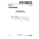 Sony CFD-DW222 (serv.man4) Service Manual