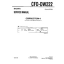 Sony CFD-DW222 (serv.man5) Service Manual