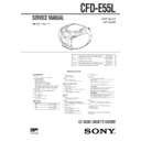 Sony CFD-E55L Service Manual