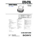 Sony CFD-E75L Service Manual