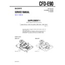 Sony CFD-E90 (serv.man2) Service Manual