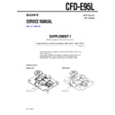 Sony CFD-E95L (serv.man2) Service Manual