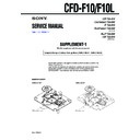 Sony CFD-F10, CFD-F10L (serv.man2) Service Manual