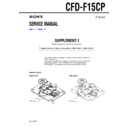 Sony CFD-F15CP (serv.man2) Service Manual