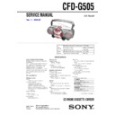 Sony CFD-G505 Service Manual