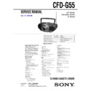 Sony CFD-G55 Service Manual