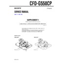 Sony CFD-G550CP (serv.man2) Service Manual