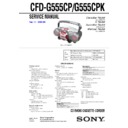Sony CFD-G555CP, CFD-G555CPK Service Manual