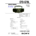 Sony CFD-G70L Service Manual