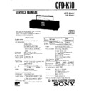 Sony CFD-K10 Service Manual