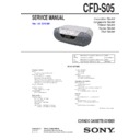 Sony CFD-S05 (serv.man2) Service Manual