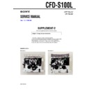 Sony CFD-S100L (serv.man3) Service Manual