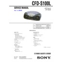 Sony CFD-S100L Service Manual