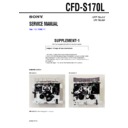 Sony CFD-S170L (serv.man2) Service Manual