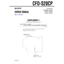 Sony CFD-S20CP (serv.man2) Service Manual