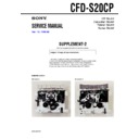 Sony CFD-S20CP (serv.man3) Service Manual