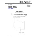 Sony CFD-S20CP (serv.man5) Service Manual