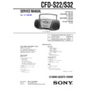 Sony CFD-S22, CFD-S32 Service Manual